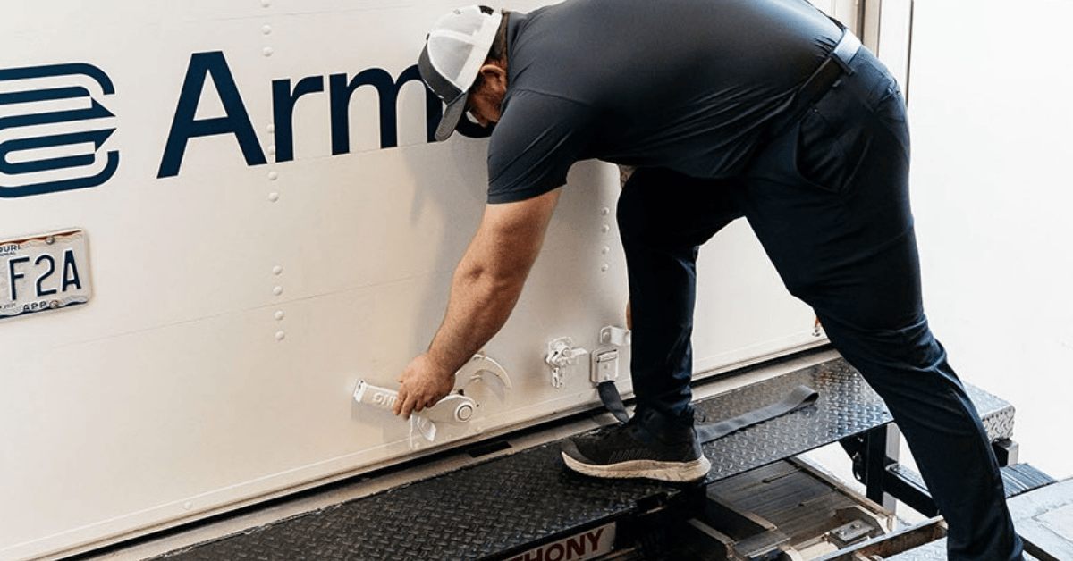 man getting the truck ready for moving