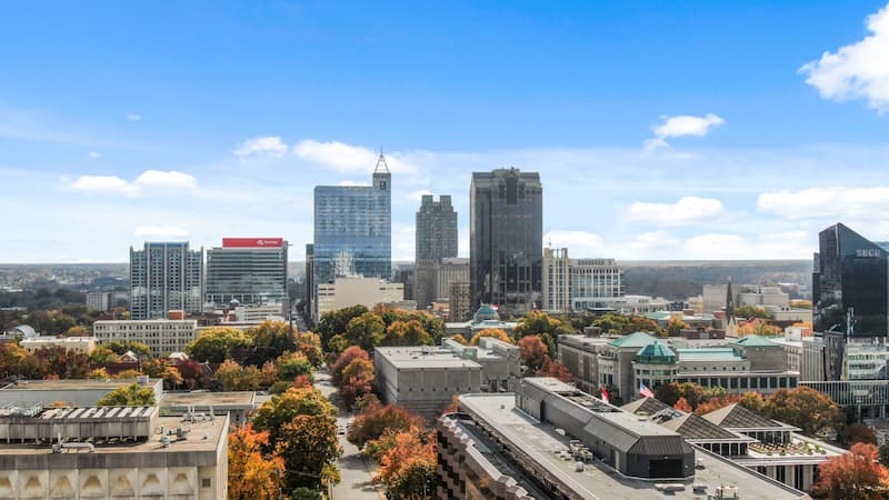 View of downtown Raleigh