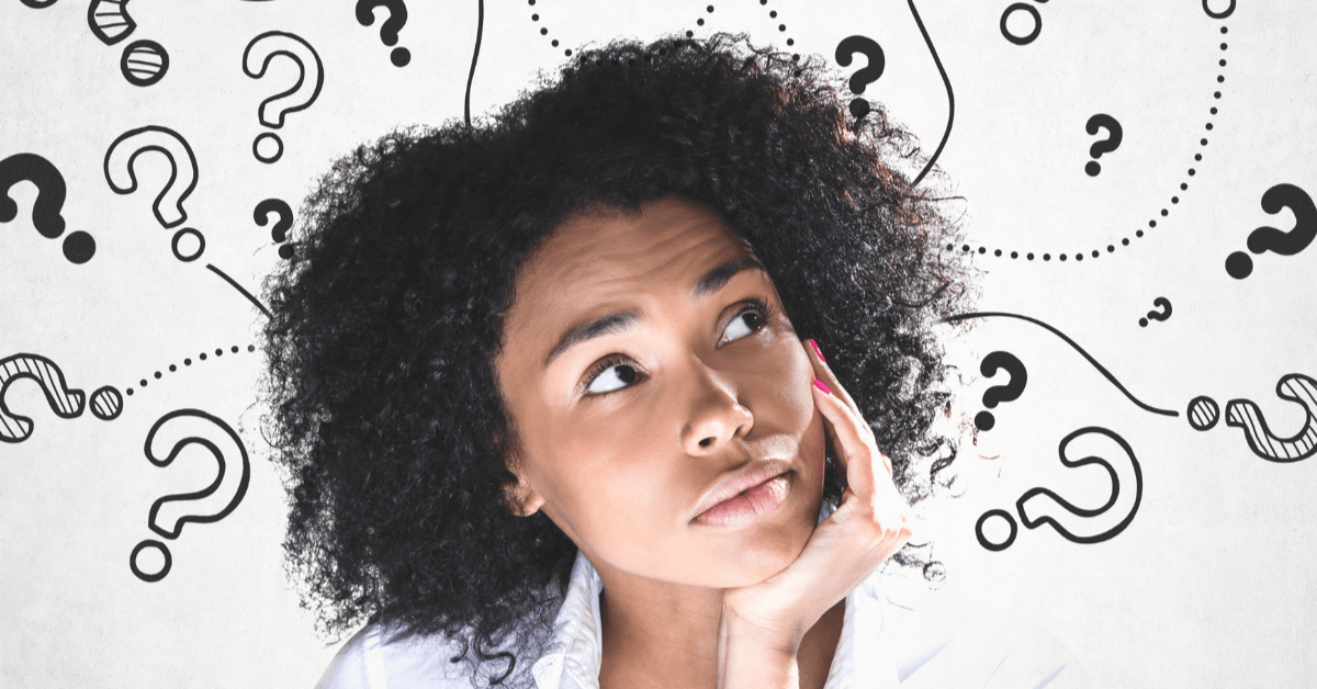 Women thinking questions to ask to commercial movers