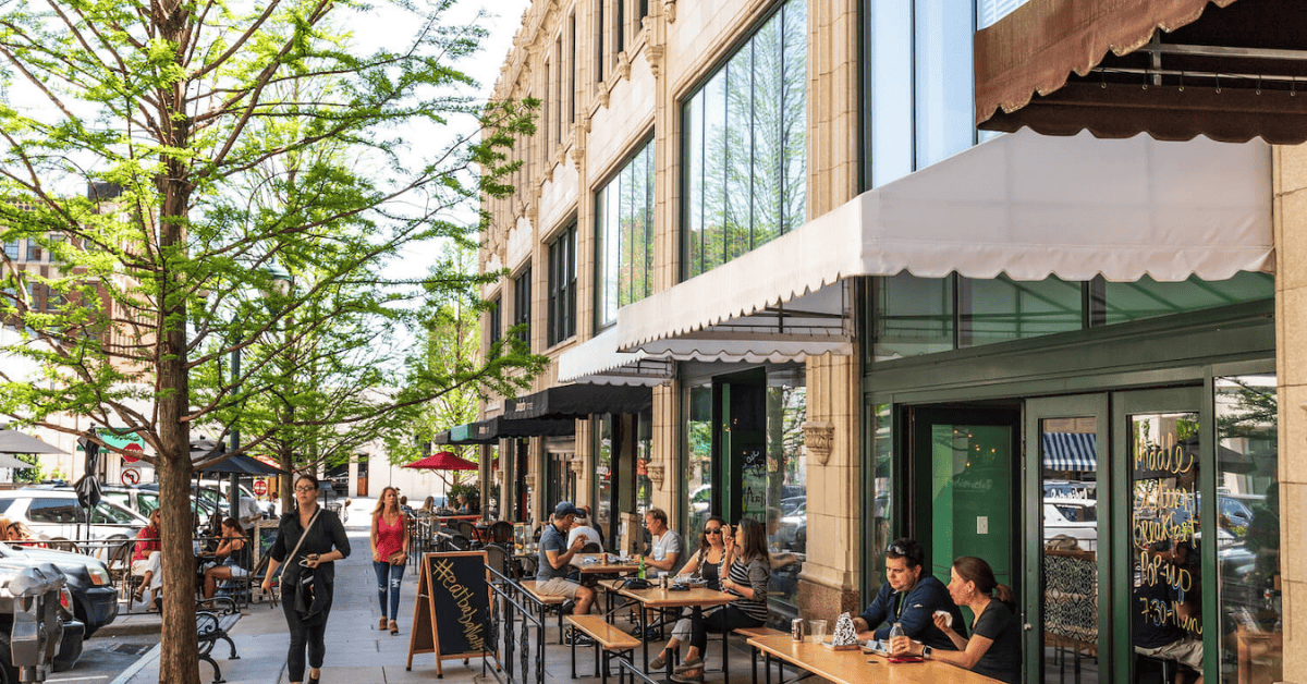 post-panedemic downtown view